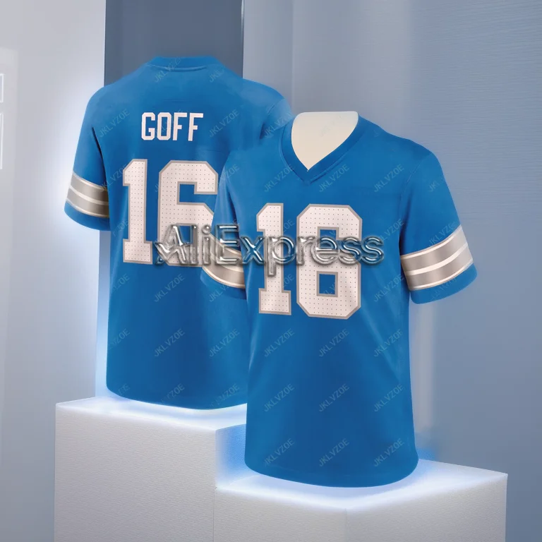 The Latest Football Jersey 3d Printed Pattern Detroit Lions Aidan Hutchinson Popular Jersey Outdoor Sports Casual Wear Top