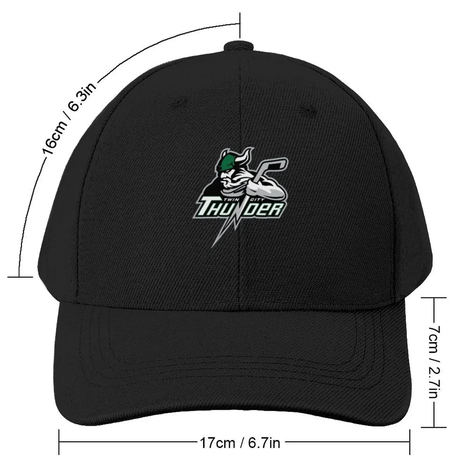 Twin City Thunder Classic T-Shirt Baseball Cap Sun Cap birthday western Hat Icon Male Women's