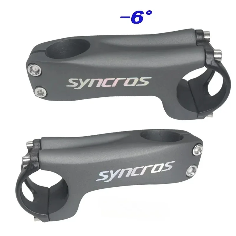

Syncros Карбоновый алюминиевый колпачок Выносы шоссейного горного велосипеда Угол -6/17 градусов Карбоновый вынос руля 31,8x70-130 мм Вилка 28,6 мм серый