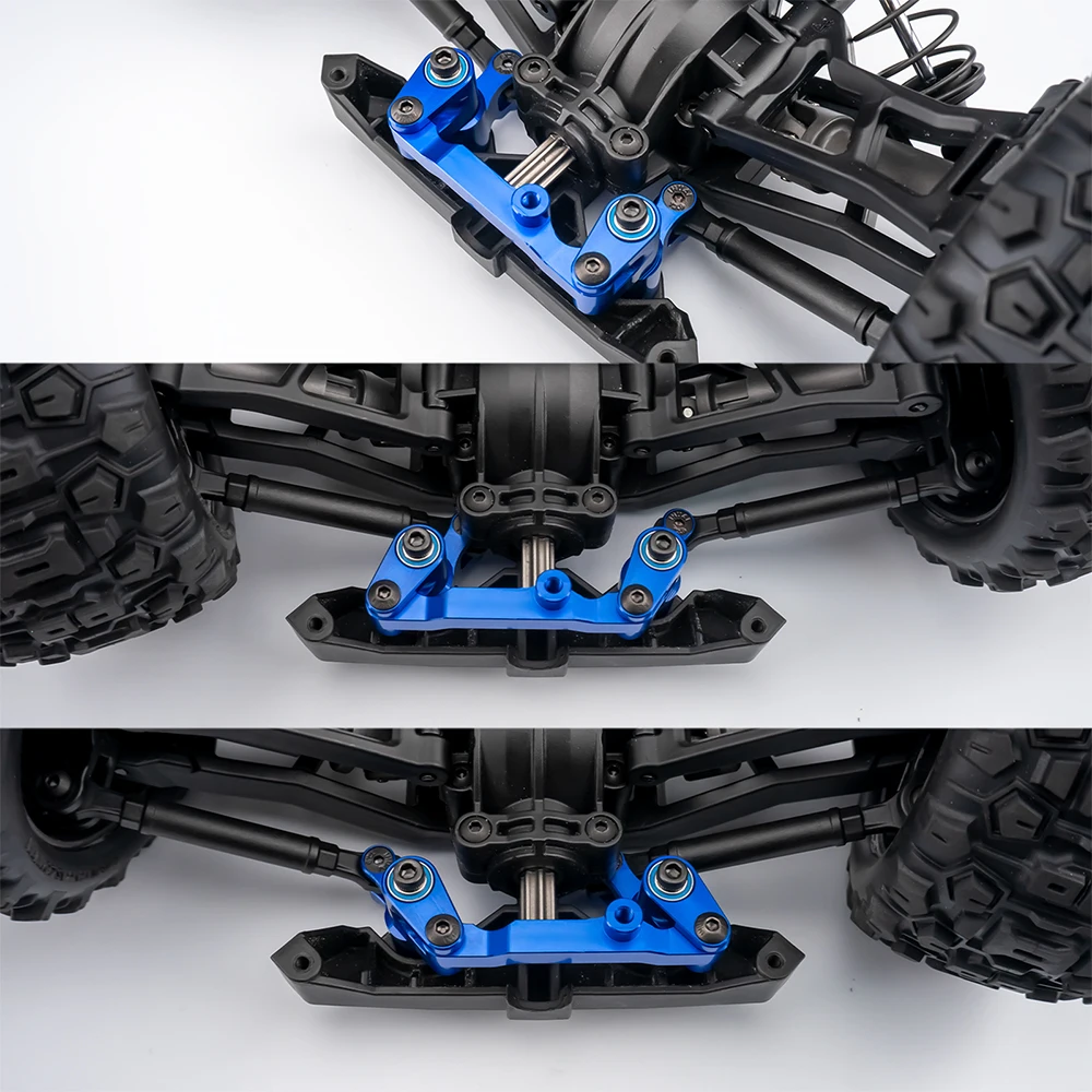 مجموعة أدوات توجيه من سبائك الألومنيوم AXSPEED لأجزاء ترقية السيارة Traxxas 1/16 Mini Maxx 2S RC