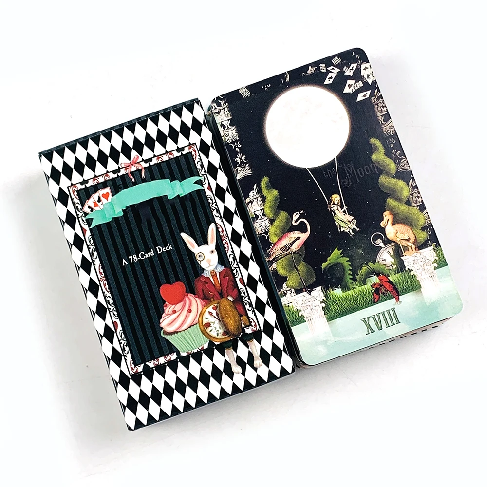 New Tarot Cards A 78-Cards The Rabbit Hole ,Vibrant Illustrations High-Quality Cardstock, Perfect For Divination & Gift Giving