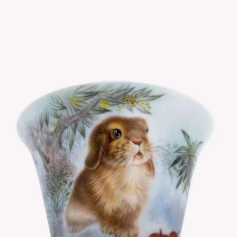 Pastel Rabbit Yangzhong Cup Ceramic Teacup Master Cup Pure Hand Painted