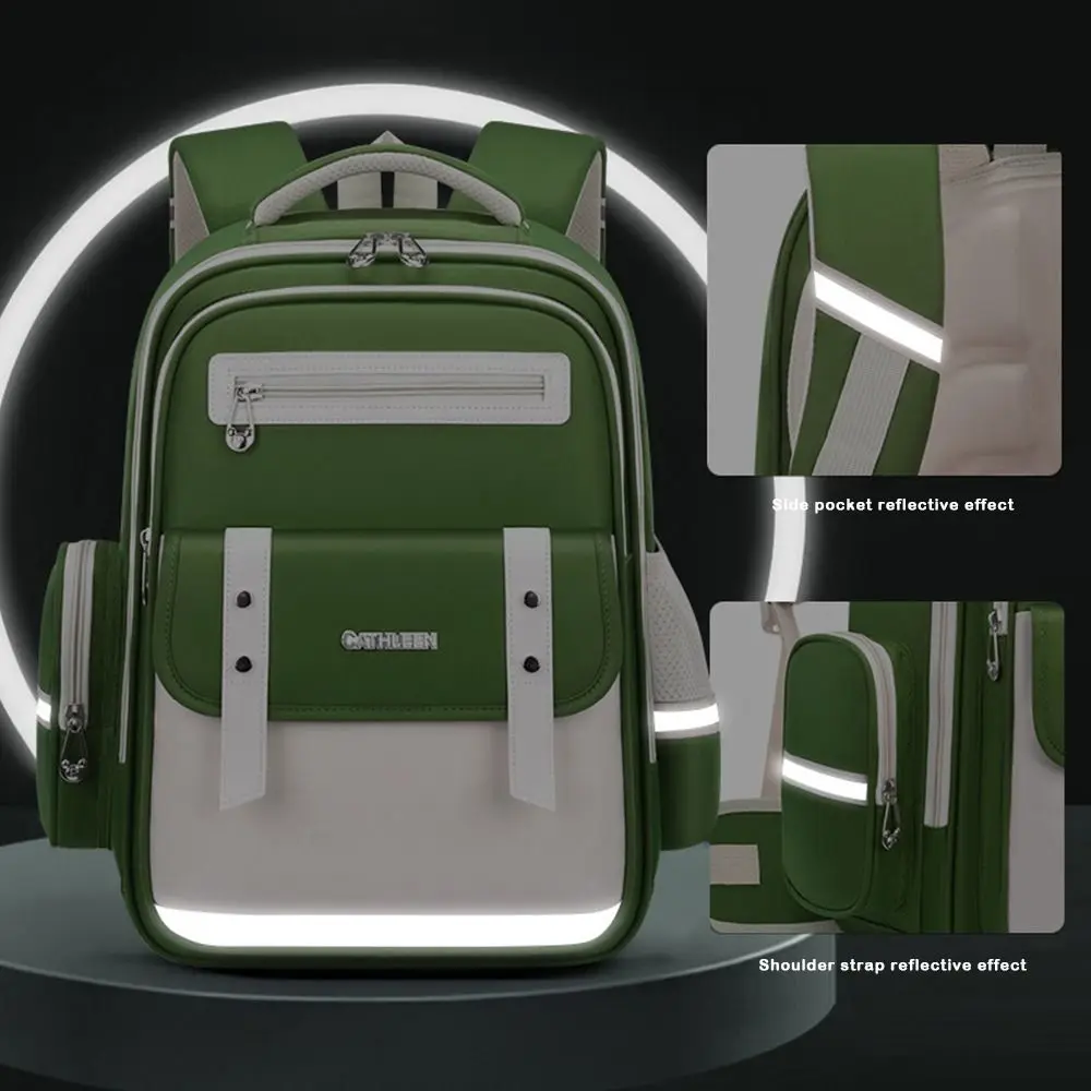 Fashion Large Capacity Students Backpack Waterproof with Reflective Strips Backpack Wear-resistant Lightweight Backpack for