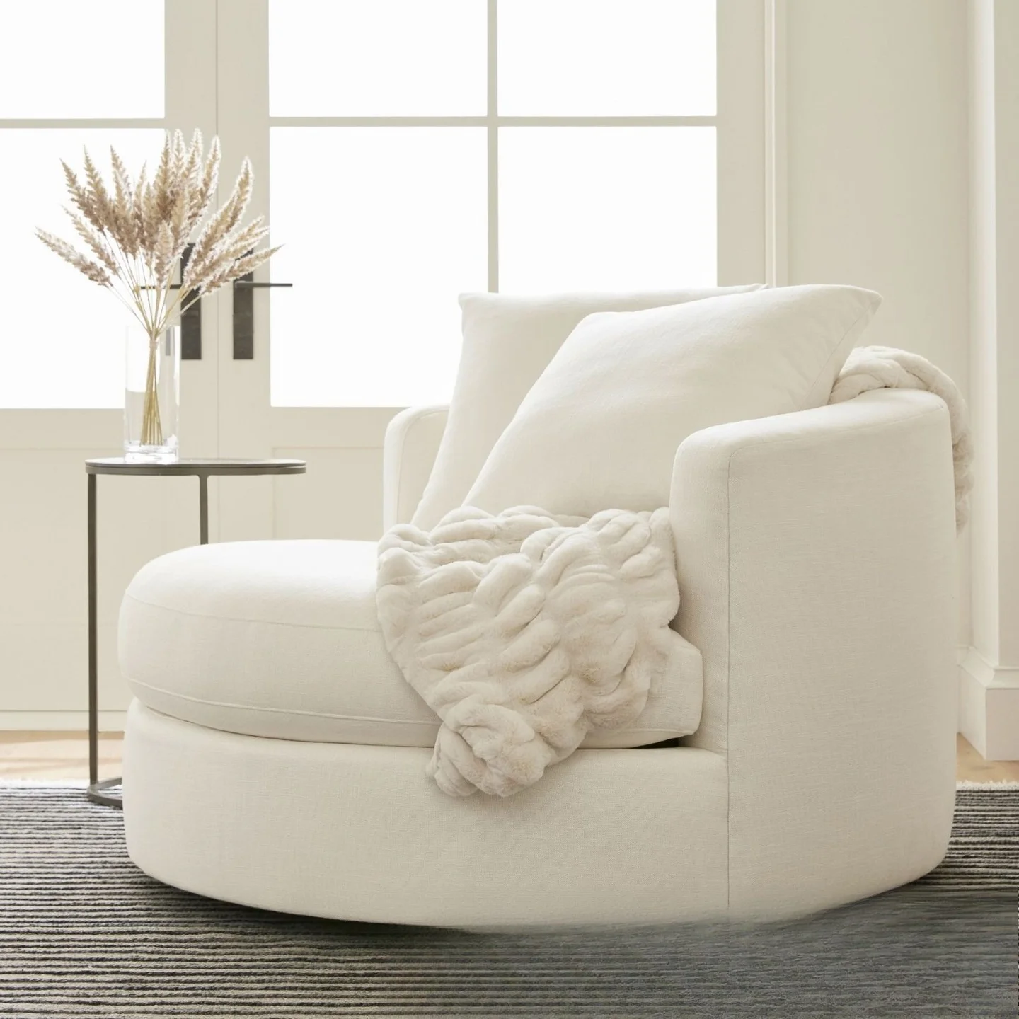 

Rotatable light luxury sofa design lazy chair