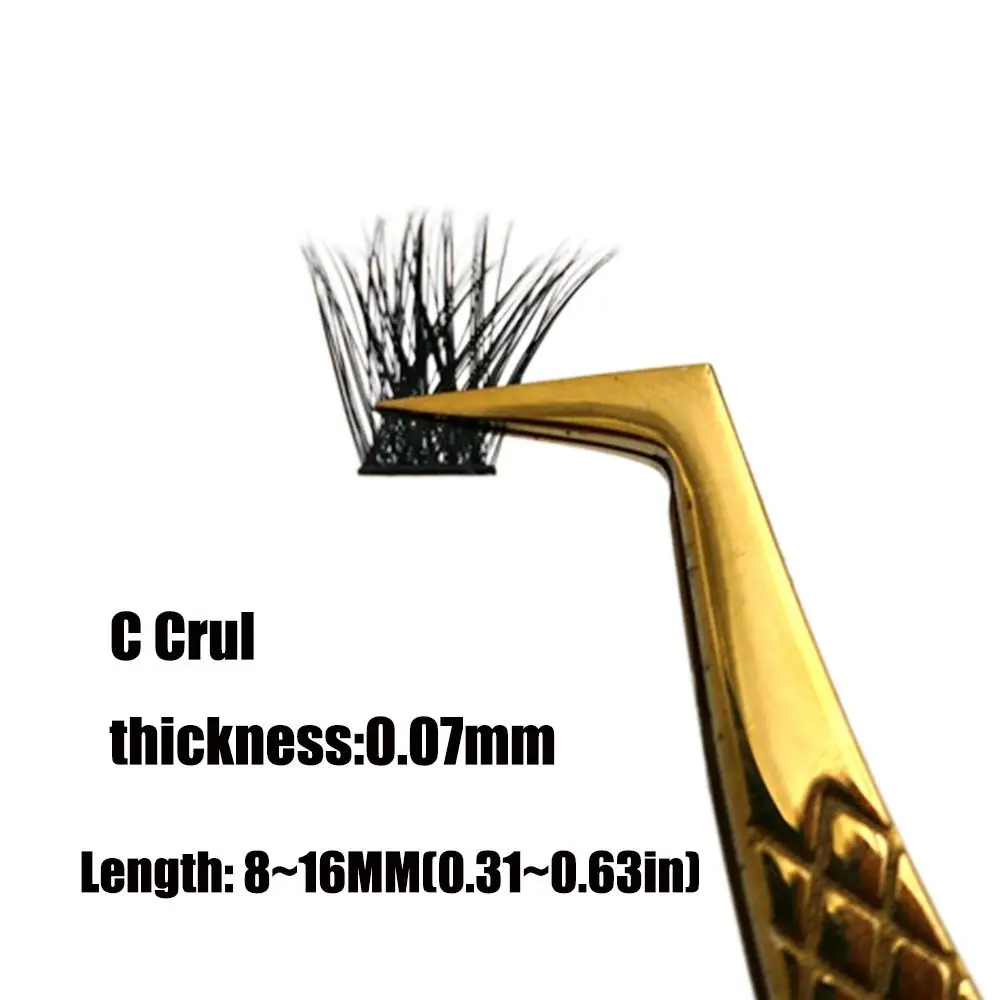 3 خطوط Wispy جلدة مجموعات C حليقة 8 ~ 16 مللي متر رموش فردية مع شريط رفيع لينة مريحة 40D العنقودية رمش ملحقات DIY بها بنفسك