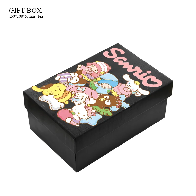 

Подарочная коробка с героями мультфильмов аниме Sanrio Hello Kitty KUROMI MELODY Lomo, карты, фотокарточки, прозрачный стоячий знак, держатель для карт, подарочный набор