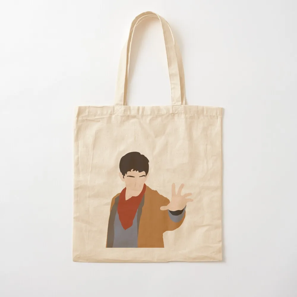 

BBC Merlin Silhouette Tote Bag tote bag men Women's bags eco bag folding Canvas Tote