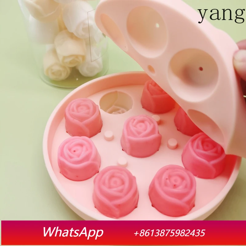 

Yjq 5pcs rose ice grid silicone mold food grade ice grid ice maker mold