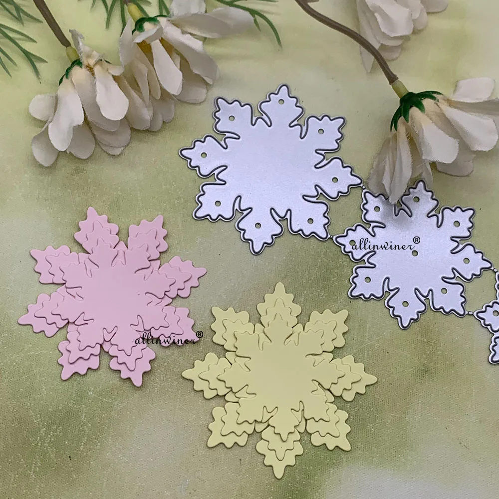 Snowflake Crown Decoration Metal Cutting Dies Stencils For DIY Scrapbooking Decorative Embossing Handcraft Die Cutting Template view 2