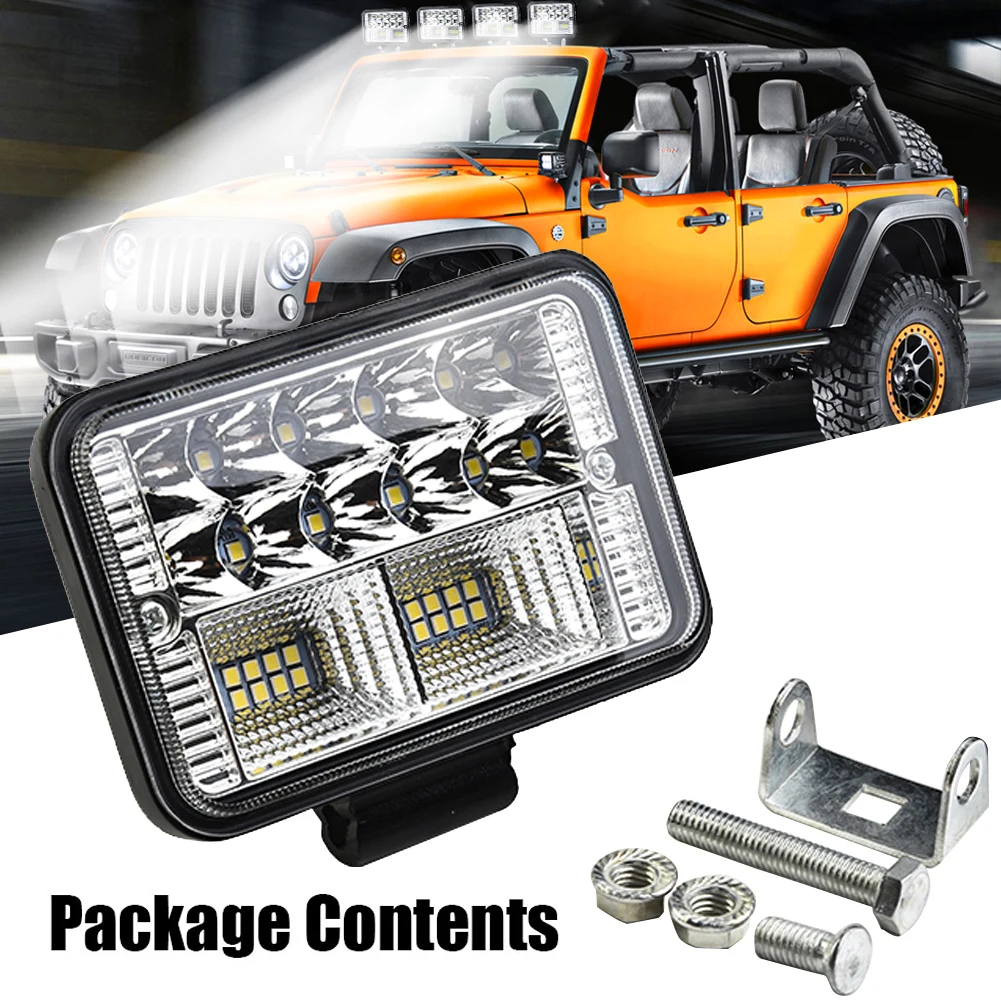 

Lamp Work Light 4 Inch Car 12V-24V With Mounting Bracket 26LED 4 inch 6000K White High Brightness Replacement Trailer