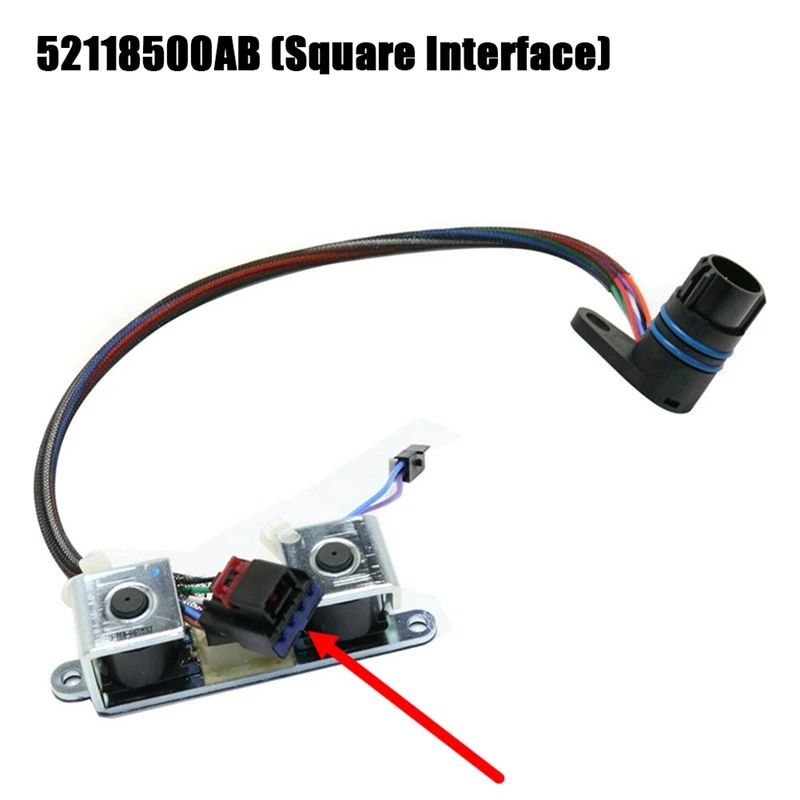 New Gearbox Solenoid Valve Solenoid Valve With Wiring Harness 52118500AB(Square Interface)For JEEP Dodge Ram 2500/3500