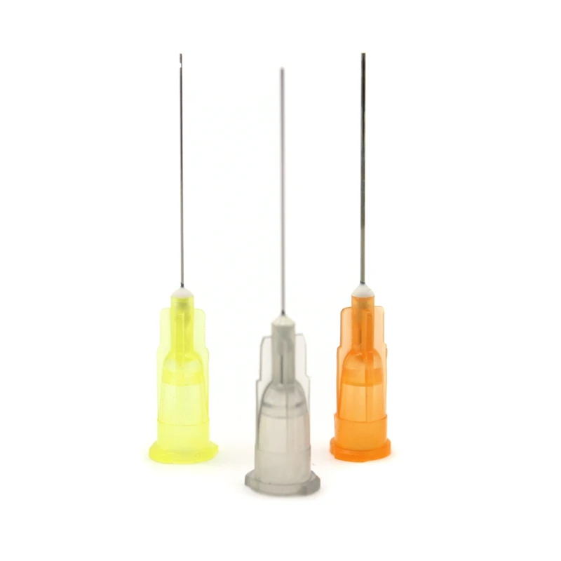 100Pcs Dental Endo Irrigation Needle Tip 25G/27G/30GA 30G End-Closed Side Hole Endo Syringe Root Canal Washing Needle Tip