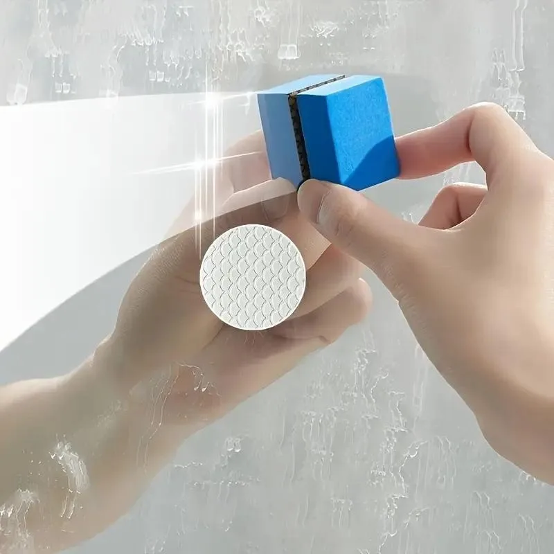 1/2 Stück Schwamm mit Diamantsand, kratzfreier Schwamm. Spurloser Tiefenreiniger, Flecken- und Kalkentferner, für Badezimmer, Dusche, Glas, Spiegel