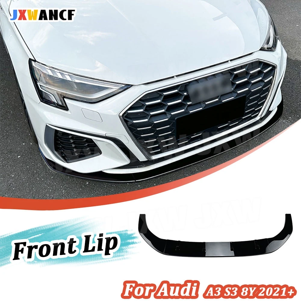 jxwancf-for-audi-a3-s3-8y-2021-abs-front-bumper-lip-spoiler-chin-car-bumper-guard-body-kits-car-accessories