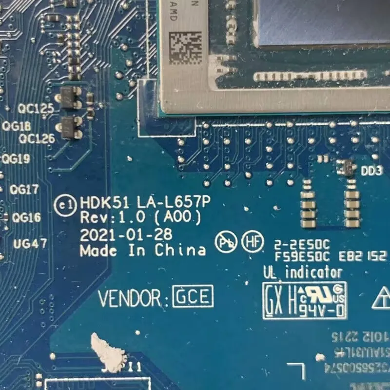 

08546H 8546H CN-08546H With Ryzen 9 6900HX CPU LA-L657P For DELL G15 5525 Laptop Motherboard GN20-E3-A1 RTX3060 100% Tested Good