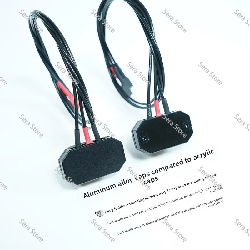 Computer Case Power Extension Cable, Power Supply 90 Degree Elbow Extension Cable, Tin-plated Cable, One Male and One Female