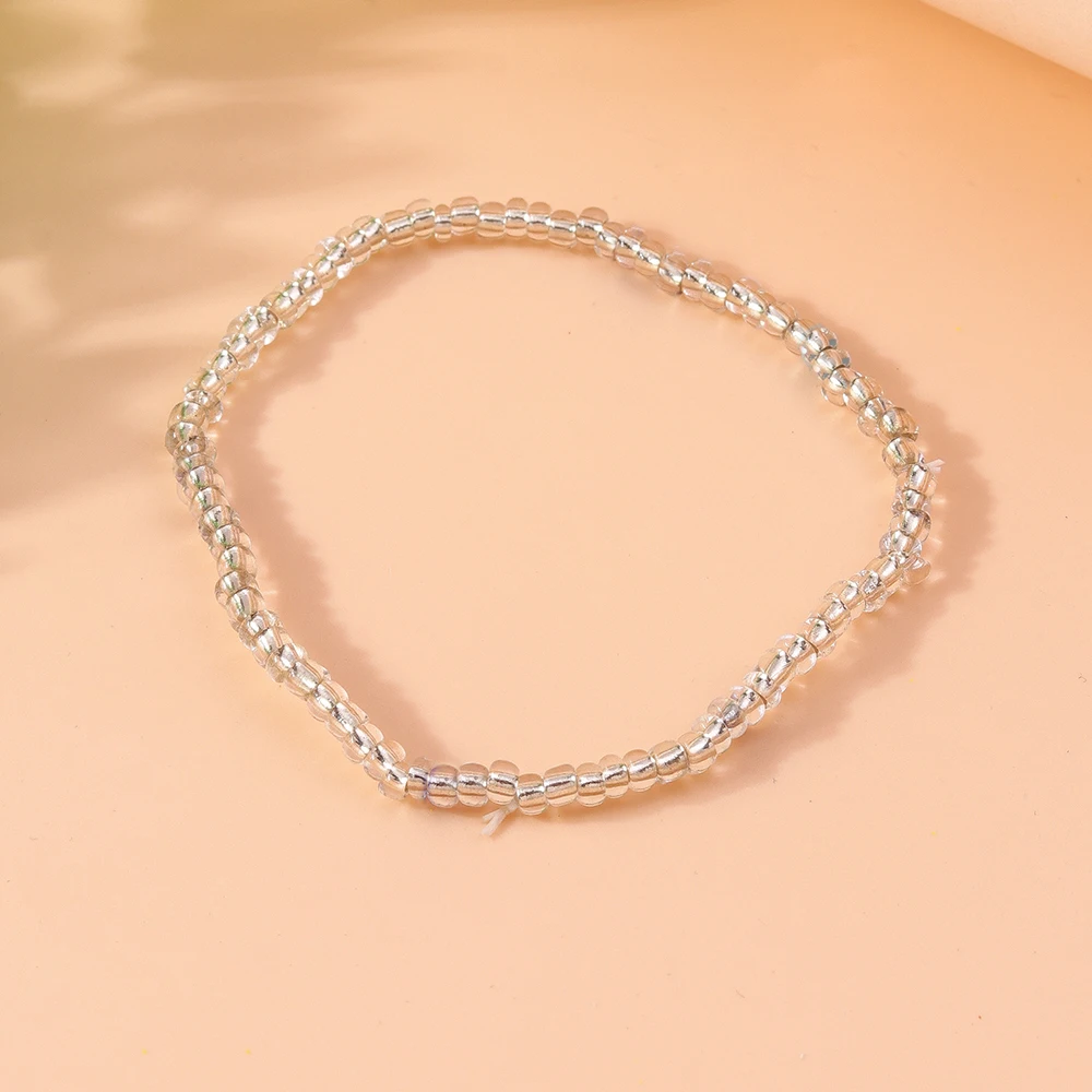 Aihua 1pc bunte kleine Blume Fußkettchen Böhmen handgemachte Multi Perlen Reis Perlen Knöchel Armband für Frauen Kinder Strand Schmuck Geschenk – Detail 5
