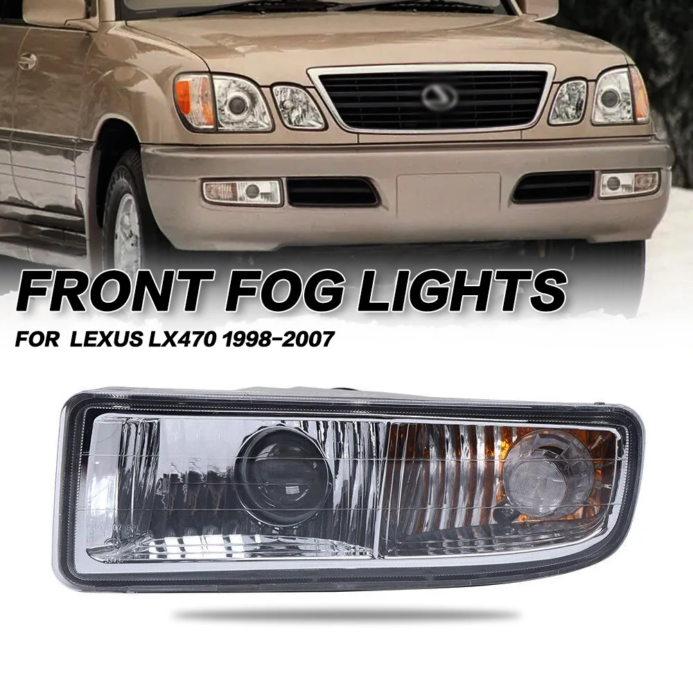 

Front bumper fog lights daytime running lights suitable for LEXUS LX470 1998 1999 2000 2001 2002 2003 2004 2005 2006 2007