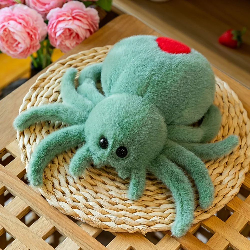 2024 Cute Spoof 25cm Plush Toy Plush Reptile Crawling Pet Doll Hallows' Day Jumping Spider Doll