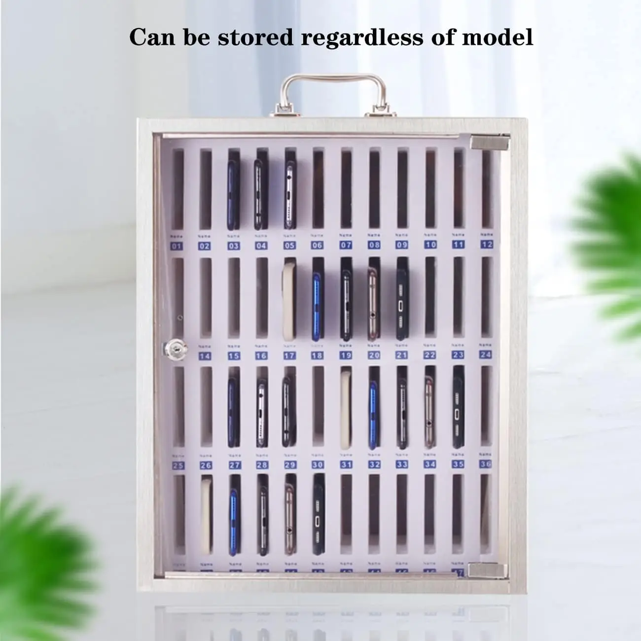 صندوق تخزين الهاتف المحمول شراء بالجملة لخزائن الهاتف المحمول ذات السعة الكبيرة وخزانة إدارة الهاتف المحمول #4