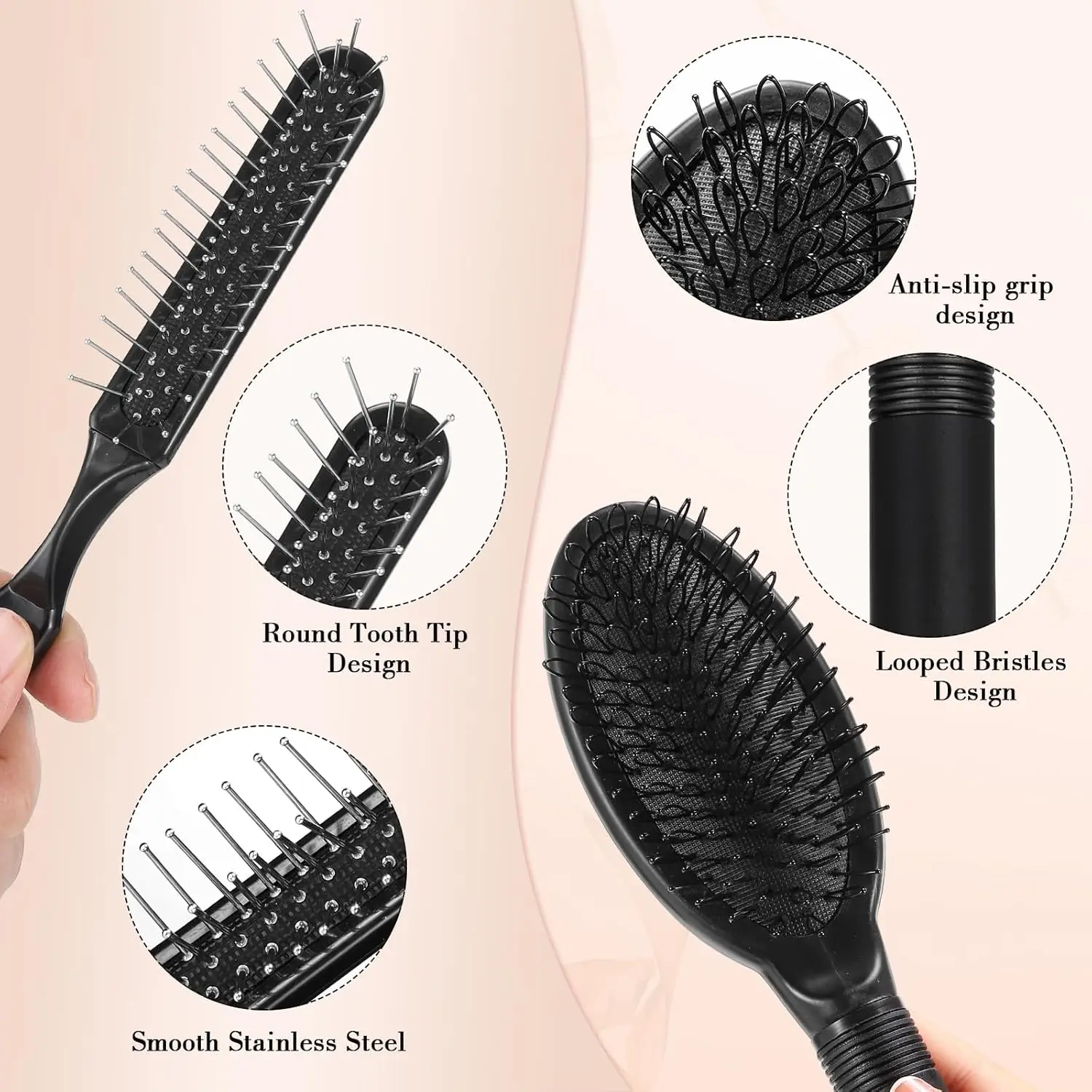 Wig Head Stand with Wig Brush Comb Set