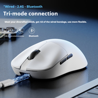 EWEADN K01 Wireless Tri-Mode Gaming Mouse, High Performance, Long Battery Life, Lightweight Design for Gaming, ESports & Office