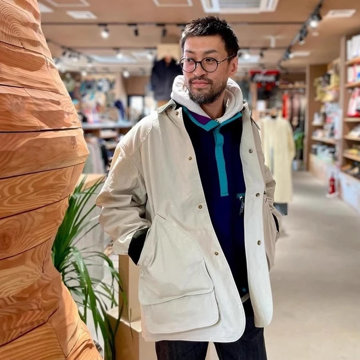 

Retro LL.Bean Windproof Waterproof Jaet for Couples Japanese Workwear Sle Multi-ket Hunting Coat Youth Faion