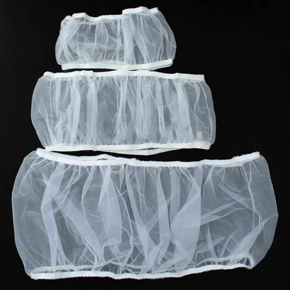 

Bird Cage Cover Mesh Catcher For Small Cages White Breathable Floor Protector Cage Net Cover Skirt Pet Supplies