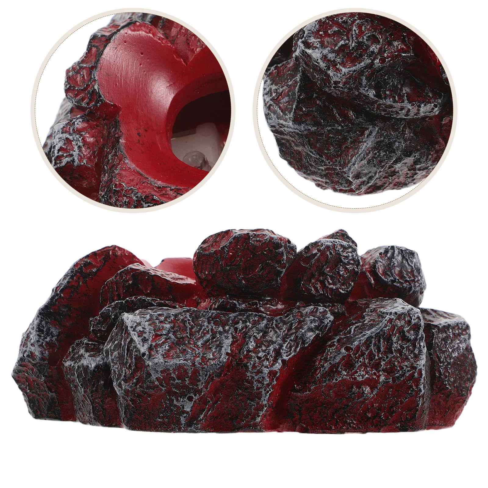 

Lava Effect Resin Display Base Glow Illuminated Pedestal For Figurines Ornaments Light-Up Tabletop Decor Holder Led Showcase