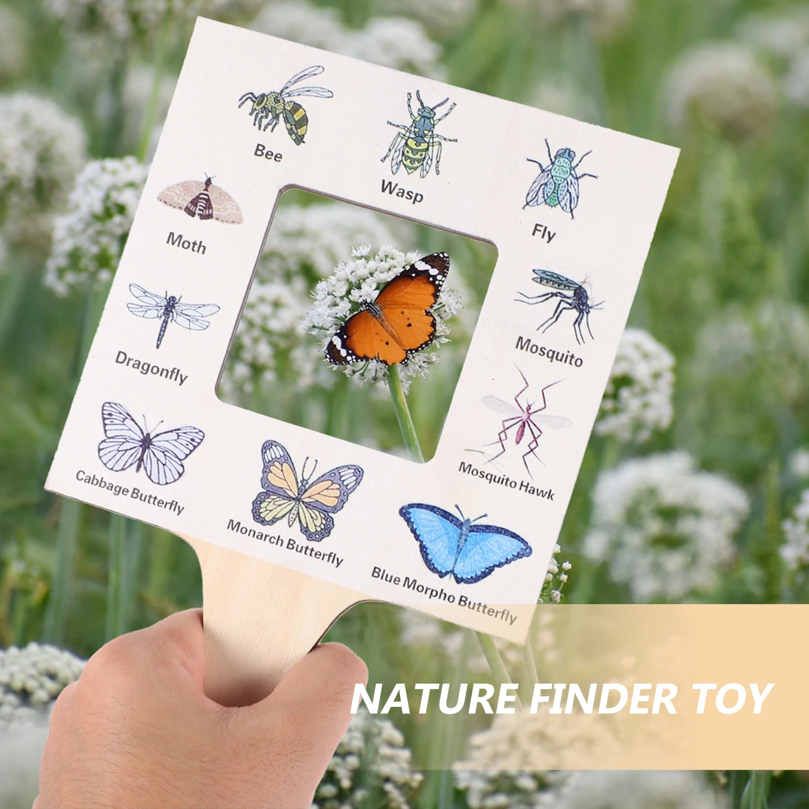 

Nature Guide Cloud Identification Tool for Kids Observation Frame Handheld Kit Camping Toys