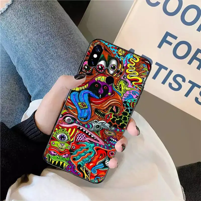 Trippy Mushrooms Eye Psychedelic pattern Phone Case for For Xiaomi Redmi note 12 11 7 8 9 10 E s i T X note ultra X3 pro 5G 4G