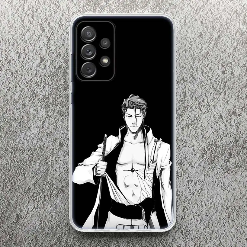 Bleach Aizen Sousuke Phone Case For Samsung Galaxy A51 A50 A71 A70 A41 A31 A21S A10 A20E A30 A40 A6 A7 A8 + A9 Soft Silicone She image 4