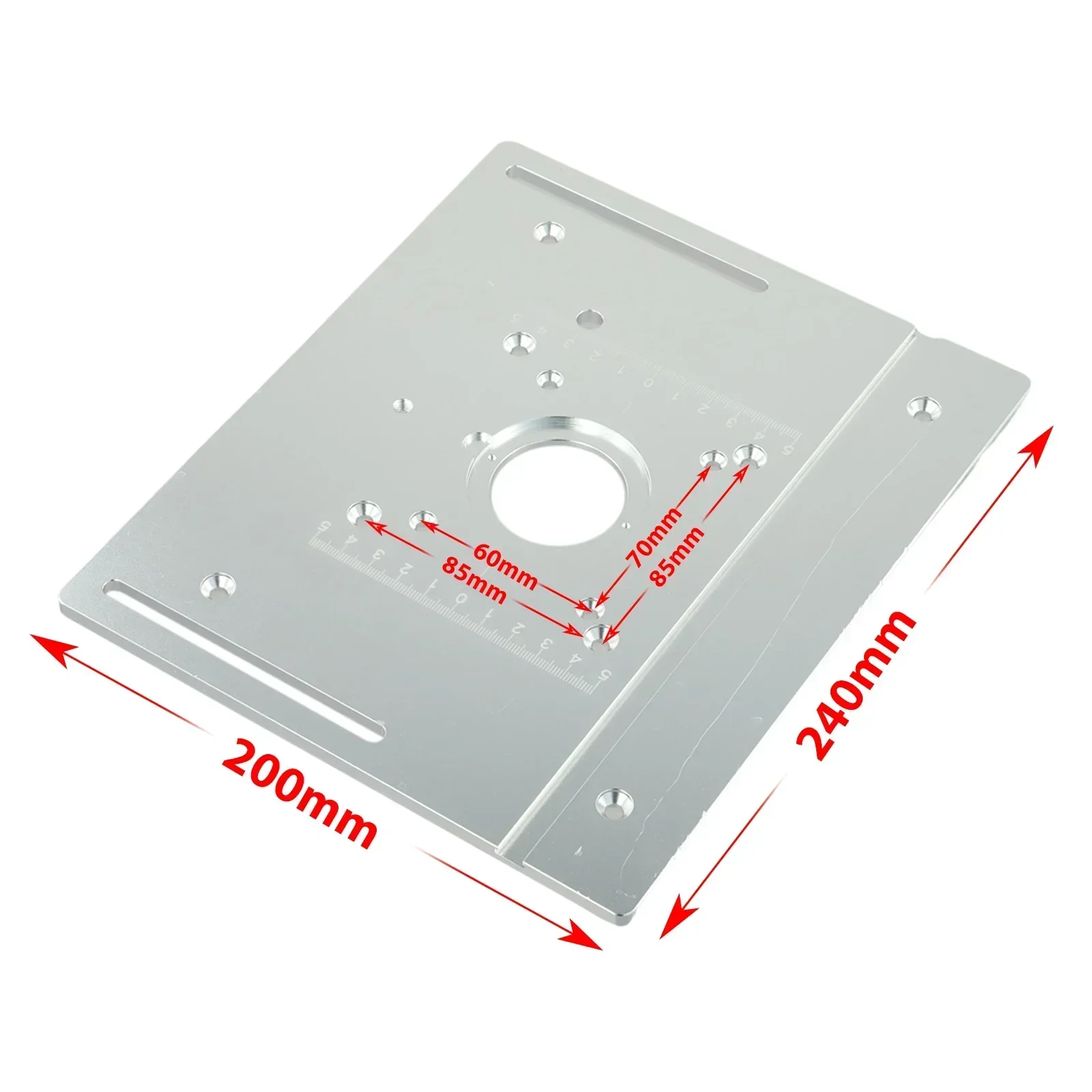 

Electric Wood Router Trimming Machine Accessory Aluminum Router Table Insert Plate CNC Engraved Wear resistant