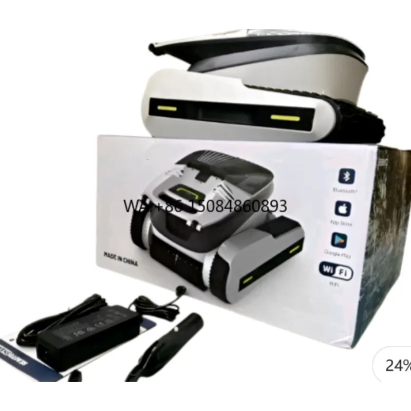 Gardeninggardening ToolsAutomatic Pool Robot Cleaner Swimming Pool Vacuum Wall Climbing Cordless Pool Cleanergardeninggardening
