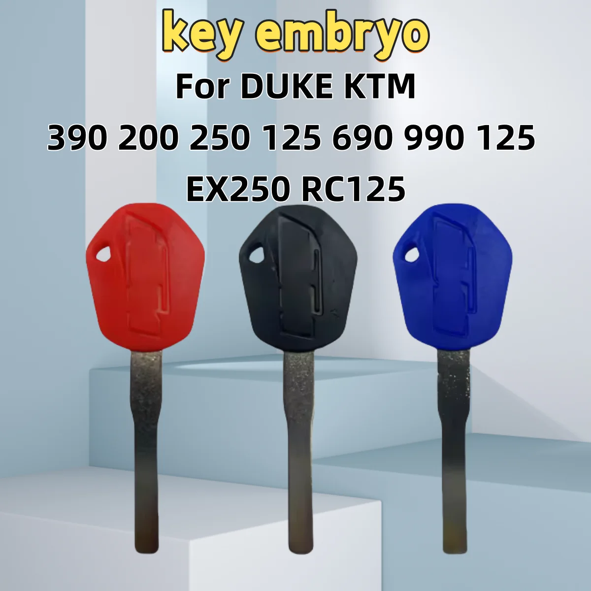 

30PC Blank Key Motorcycle Replace Uncut Keys can be placed anti-theft For DUKE KTM390 200 250 125 690 990 125 EX250 RC125