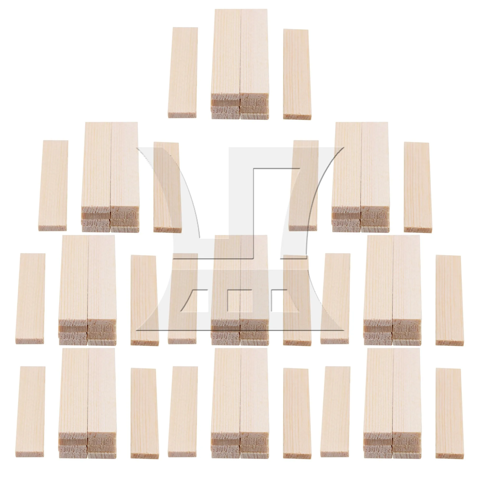 90 Pcs Natural Bamboo Stick for Table Model Making 1.97