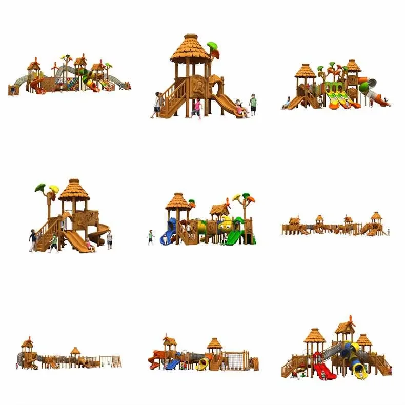 Children Playground Big Combination Kids Slides Theme Park Equipment Castle Outdoor Relax and Playground