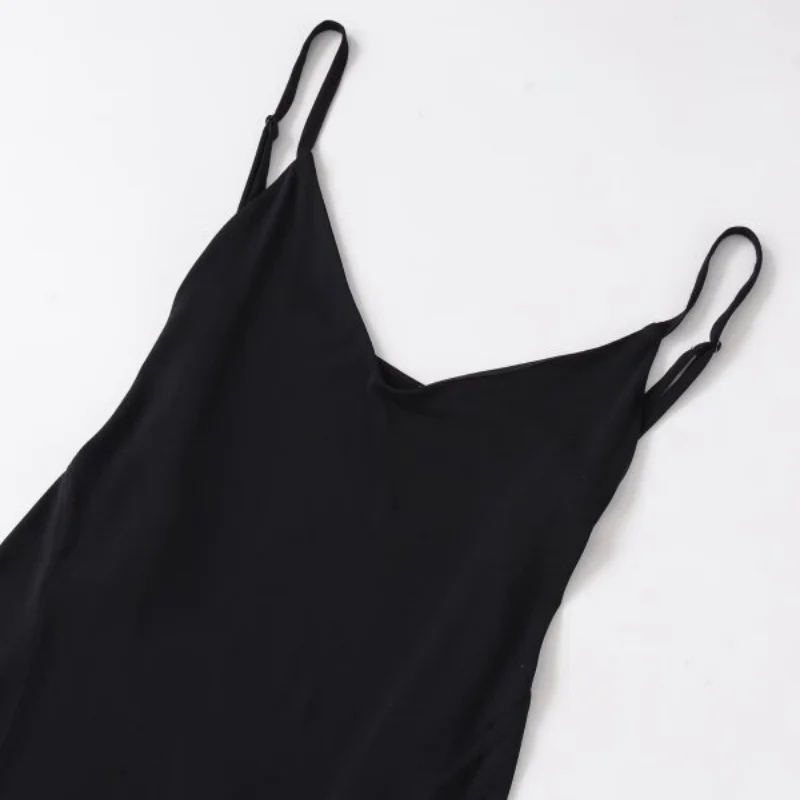 レディース サマー キャミ クレープ マキシドレス 通気性 快適 ホリデー バケーション ビーチドレス ノースリーブ サンドレス