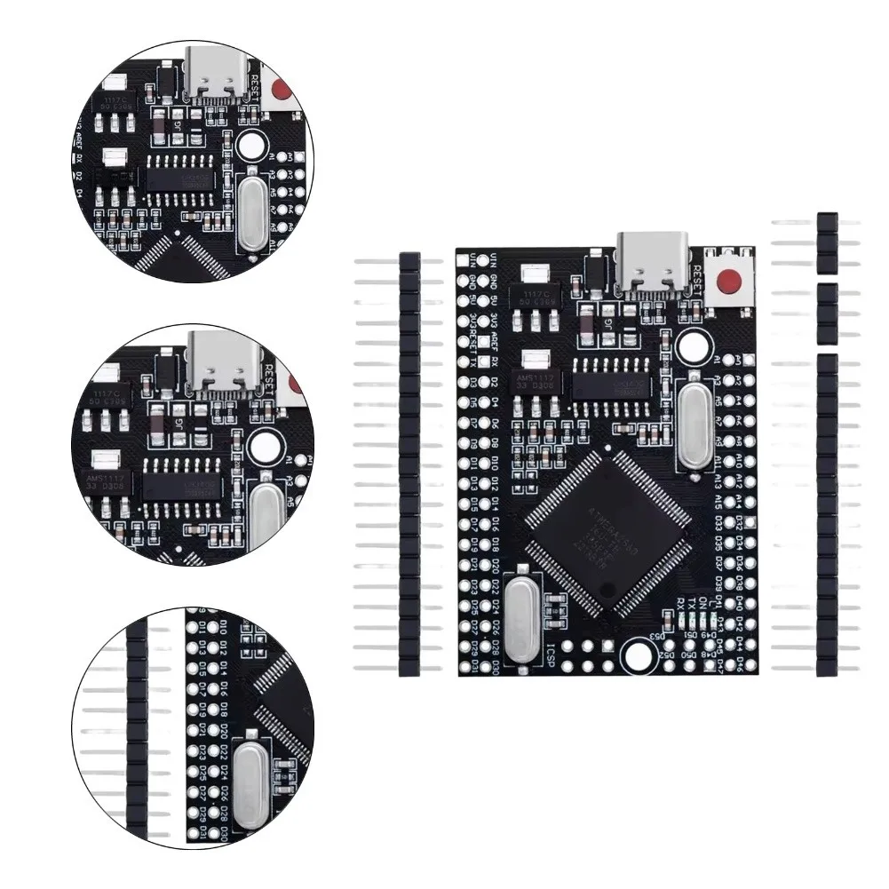 

Для Mega2560 Pro ATmega2560-16AU USB CH340G электронная макетная плата для модуля платы разработки Arduino