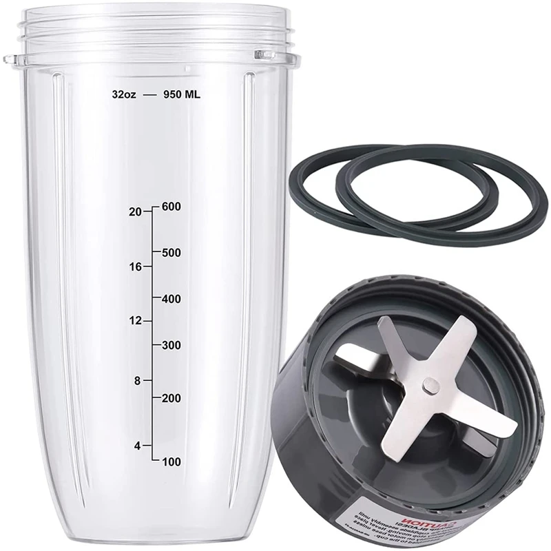 Compatible For Nutribullet Blender,Replacement Parts With 1 Cups & 1 Blade,For Nutribullet Accessories For 600W And 900W