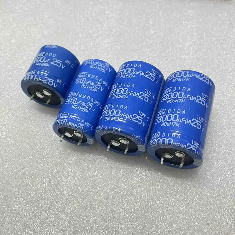 2PCS/LOT  25V 6800UF 18000UF  27000UF   33000UF Filter Electrolytic Capacitor Fever Audio Filtering Electrolytic Capacitor