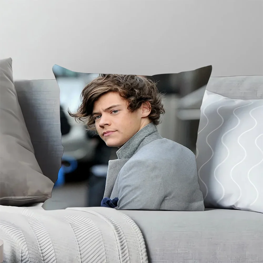 Pillowcase 45*45 H-Harry Styles Chair Cushion Cover 45x45cm Ornamental Pillows for Living Room Decorative Pillowcases 40x40