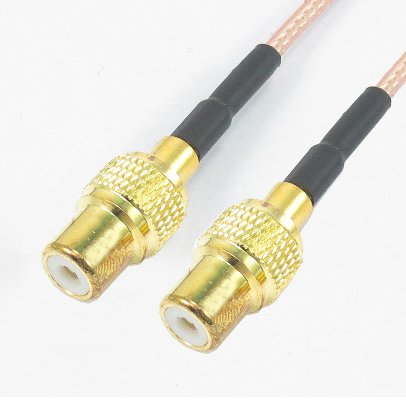 RCA Female to Female RG179 Coaxial Cable 75ohm Pigtail Coax Koaxial Kable Video System Coaxial High Quality bydpete