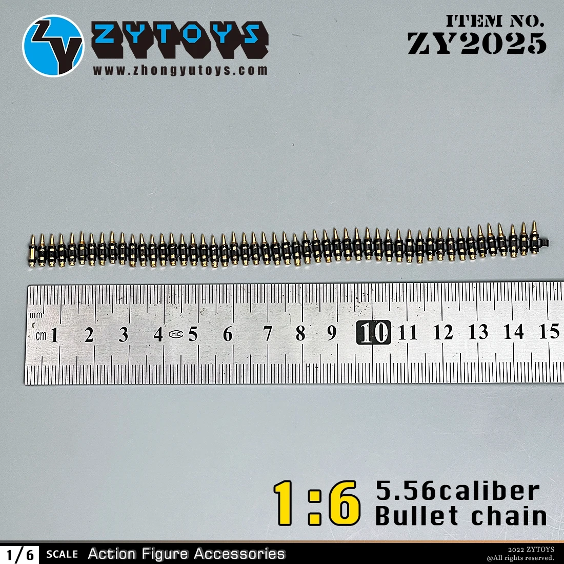 

1/6 Scale 50Pcs Bullet Chain Model 5.56 Caliber ZY2025 Fit 12-inch Soldier Action Figure Body Dolls