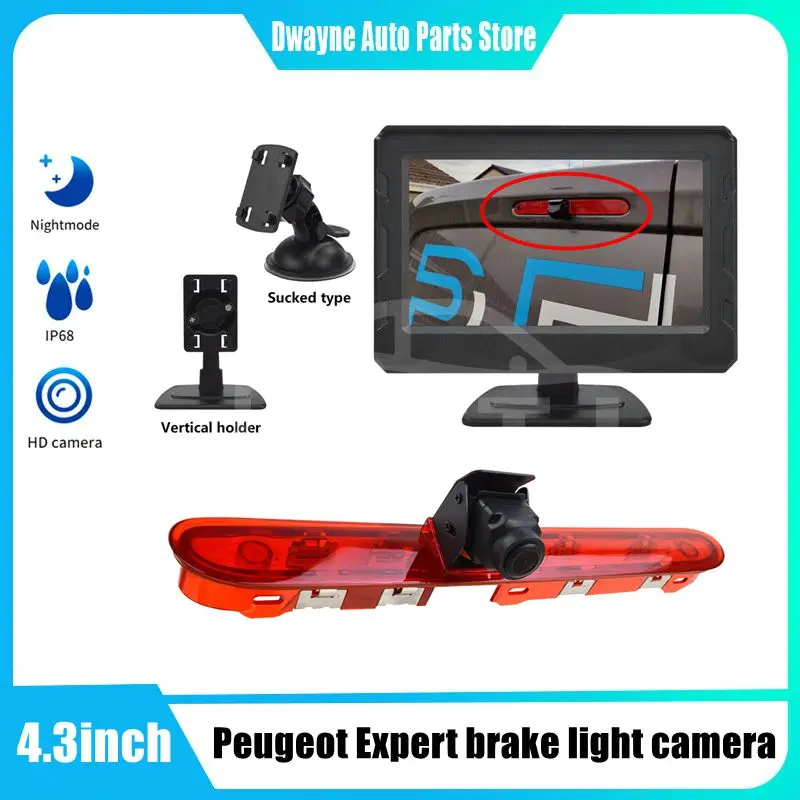 

Car Brake Light Reversing Rear View Camera For Peugeot Expert / Traveller Citroen Jumpy /SpaceTourer Toyota ProAce Backup Camera