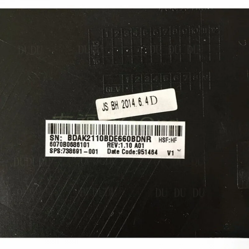 

D D 738691-001 Для HP 650 G1 A Корпус Верхняя задняя крышка Корпус задней крышки ЖК-дисплея