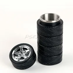 Christmas Gift Tire Design Creative Cup 304 Stainless Steel Insulated Coffee Cup Car Specific Water Cup Anti Scald