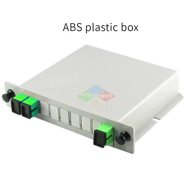 Optic Fiber Splitter Box 1x2 1x4 1x8 1x16 With SC APC Connector Steel Tube Internet Fiber Optical Mini Single Mode PLC Splitter