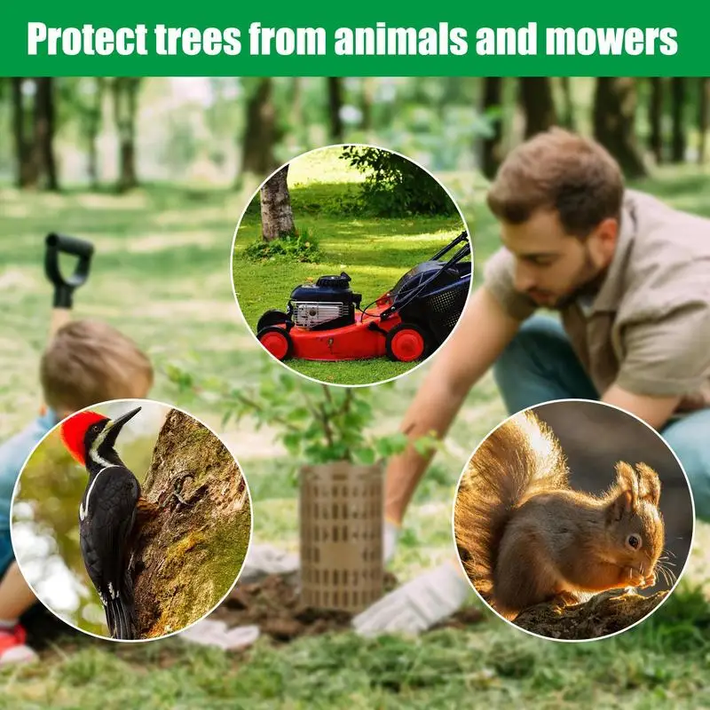 Tree Trunk Protector Potted plant Cold Protection Ring Pad Expandable Bark Protectors Cover Ventilated mat Saplings Guard Wrap