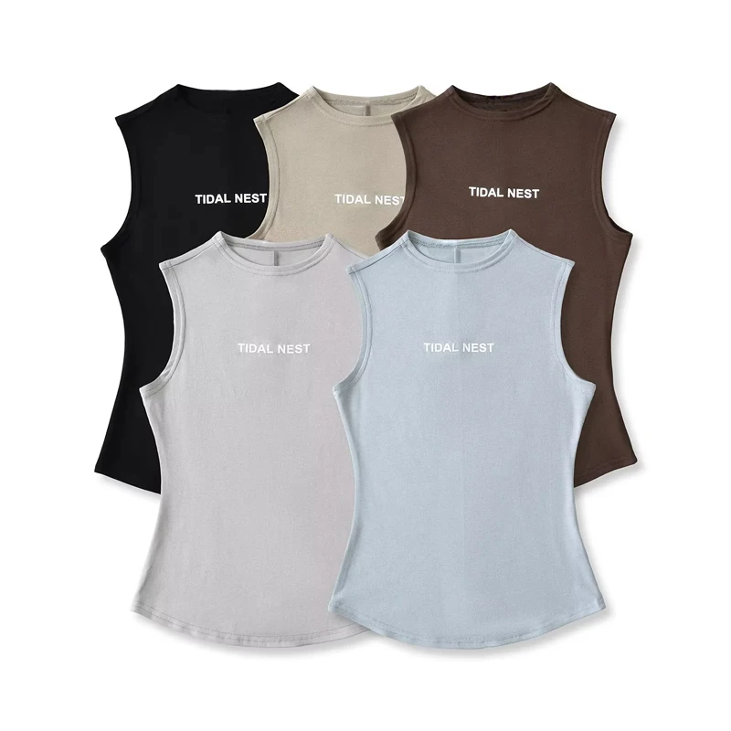 طقم توب نسائي بدون أكمام من Co-ord Slinky وتنورة قصيرة مع تنورة رياضية داخلية #5